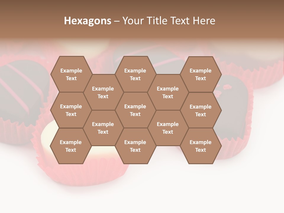 Praline Candy Background PowerPoint Template