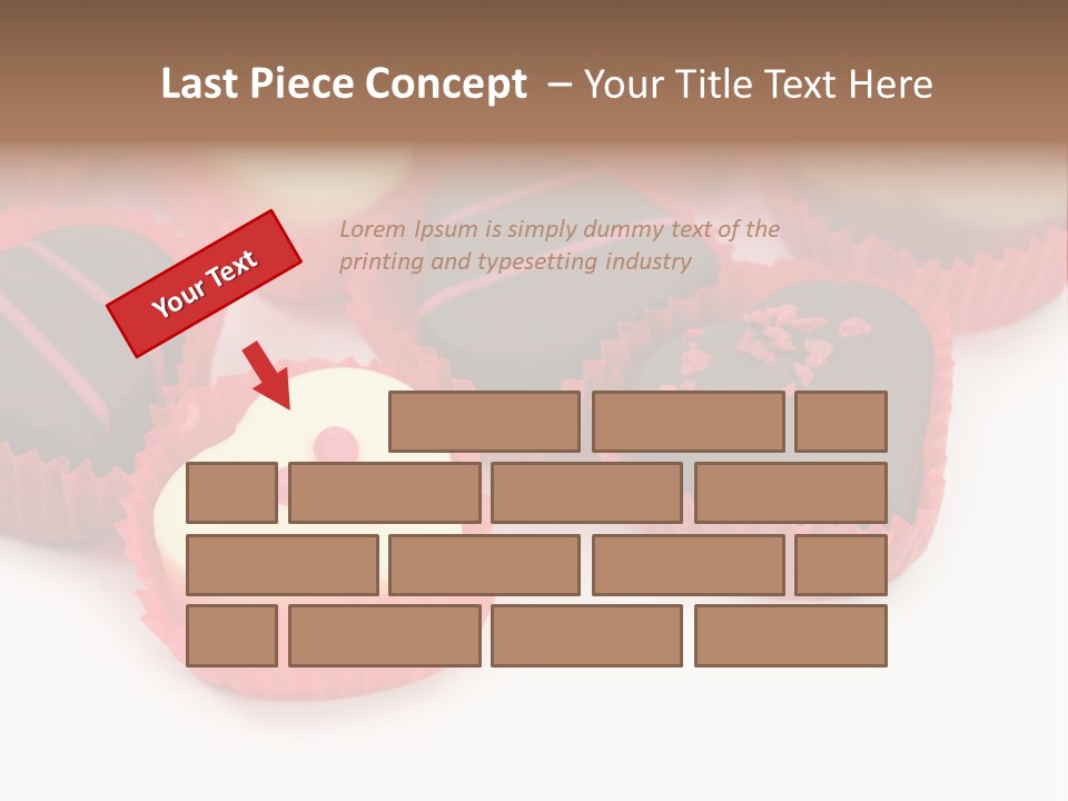 Praline Candy Background PowerPoint Template