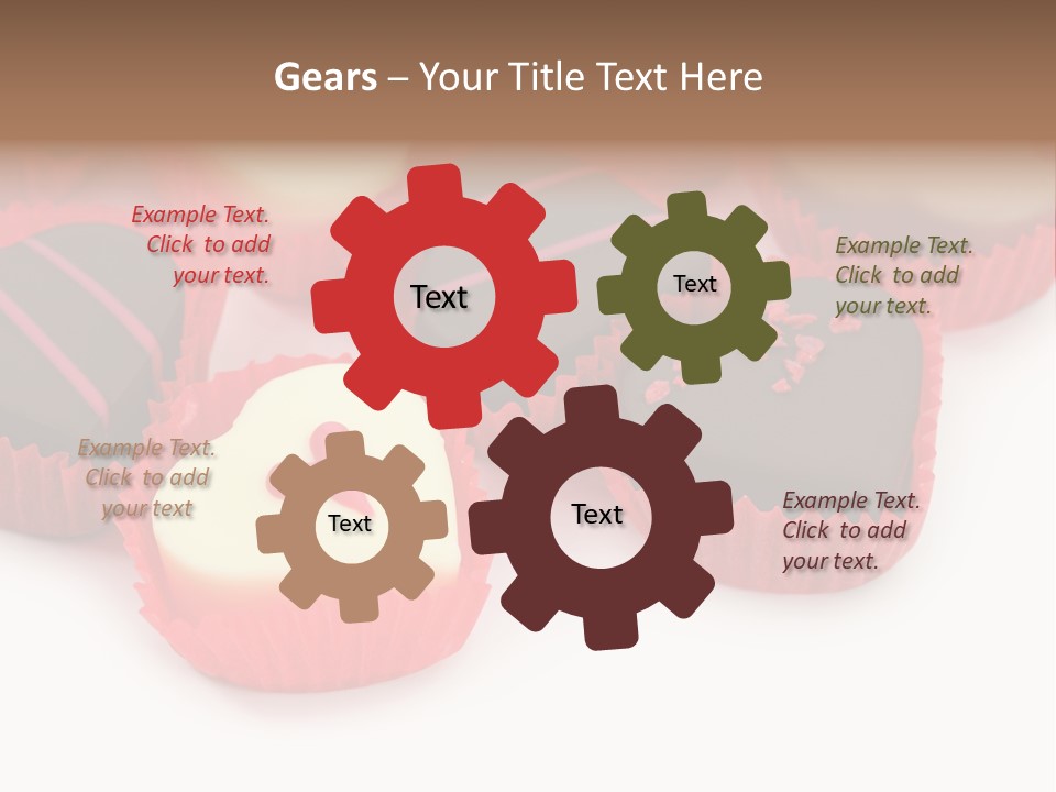 Praline Candy Background PowerPoint Template