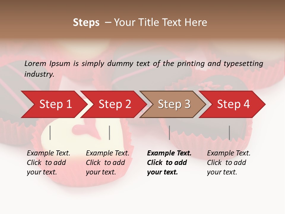 Praline Candy Background PowerPoint Template