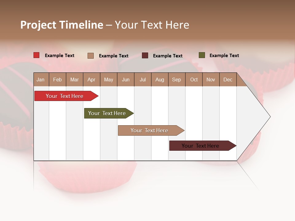 Praline Candy Background PowerPoint Template
