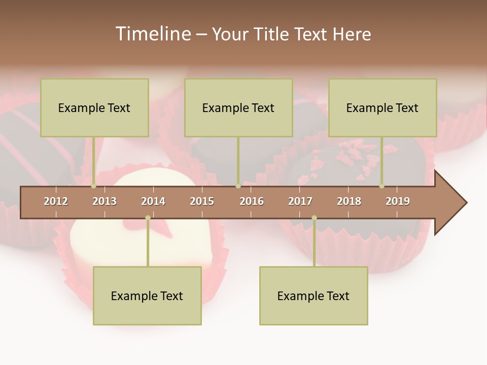 Praline Candy Background PowerPoint Template
