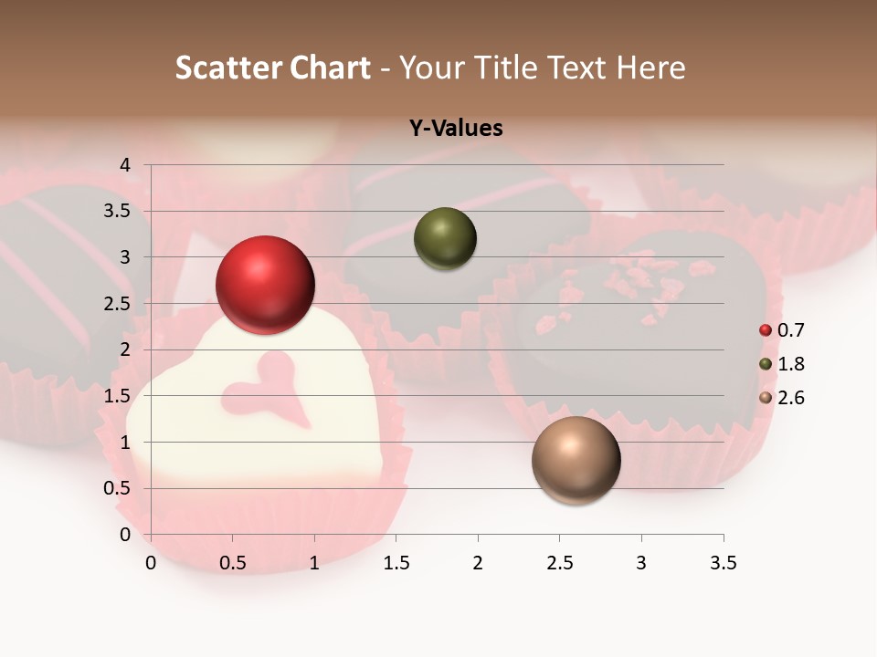 Praline Candy Background PowerPoint Template