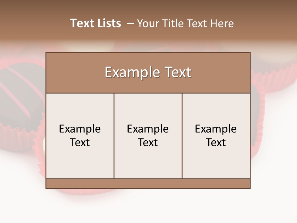 Praline Candy Background PowerPoint Template