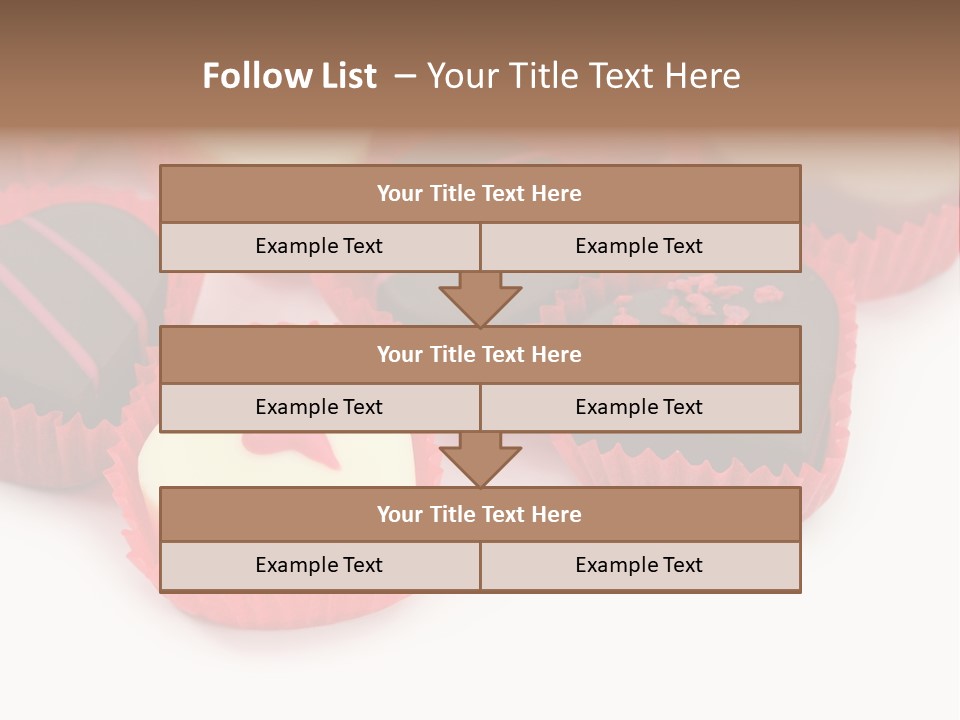 Praline Candy Background PowerPoint Template