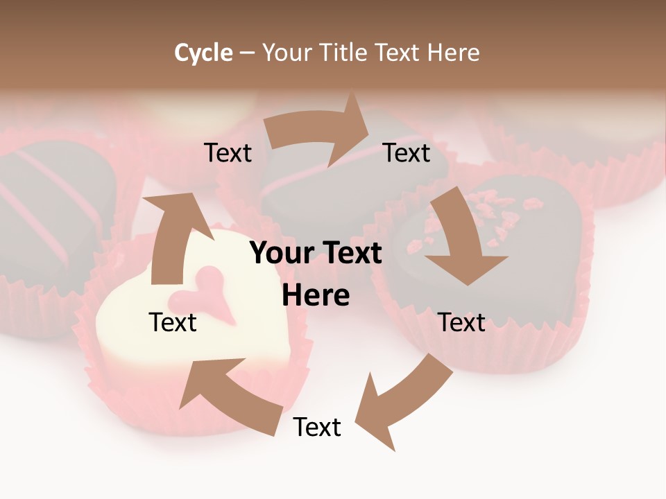 Praline Candy Background PowerPoint Template