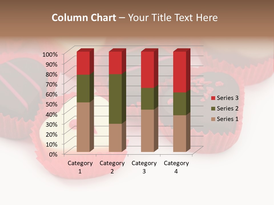 Praline Candy Background PowerPoint Template
