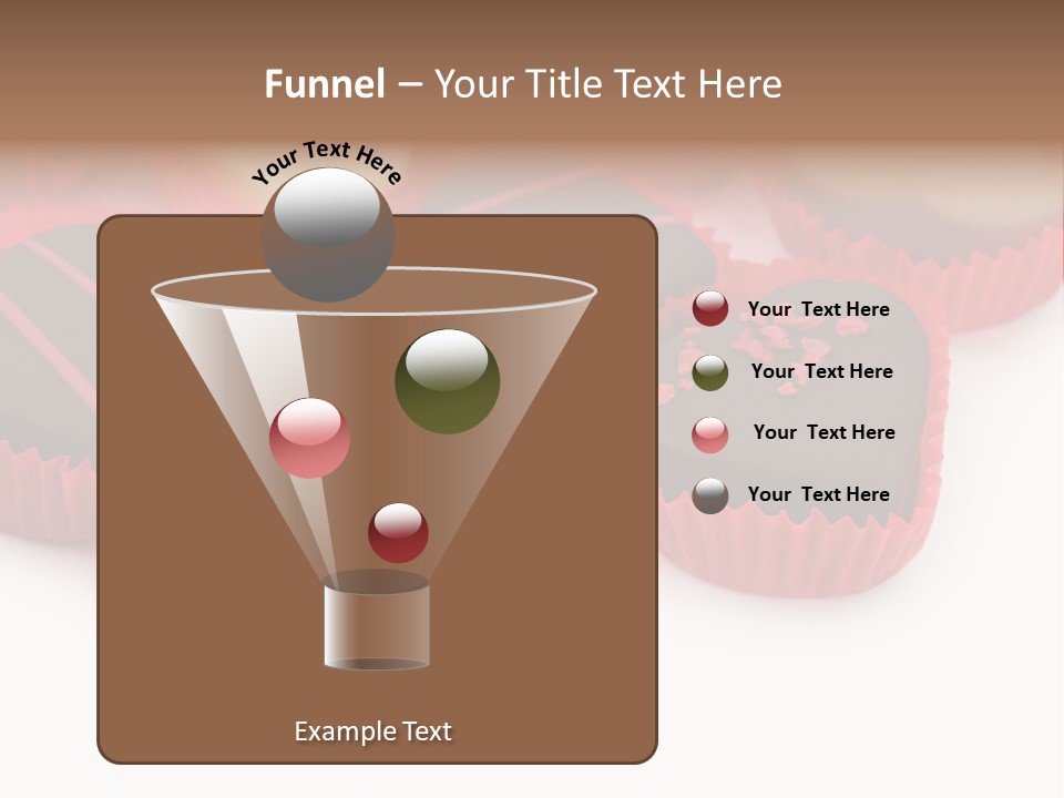 Praline Candy Background PowerPoint Template