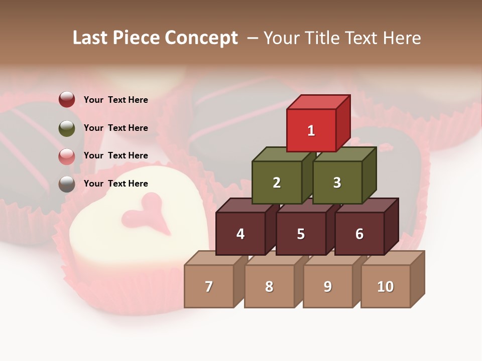 Praline Candy Background PowerPoint Template