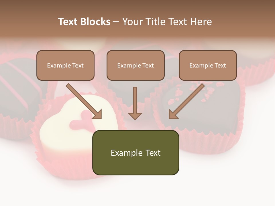 Praline Candy Background PowerPoint Template