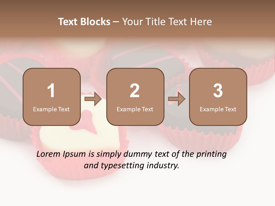 Praline Candy Background PowerPoint Template
