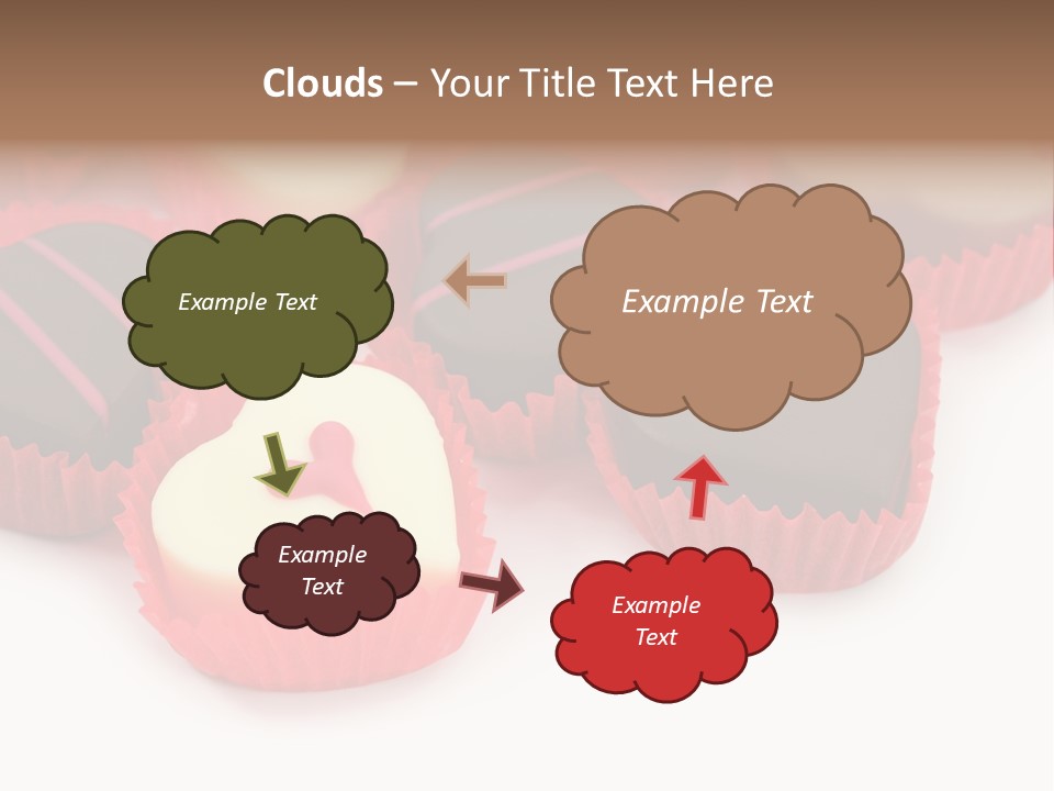 Praline Candy Background PowerPoint Template