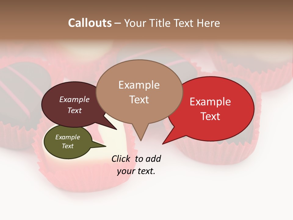 Praline Candy Background PowerPoint Template