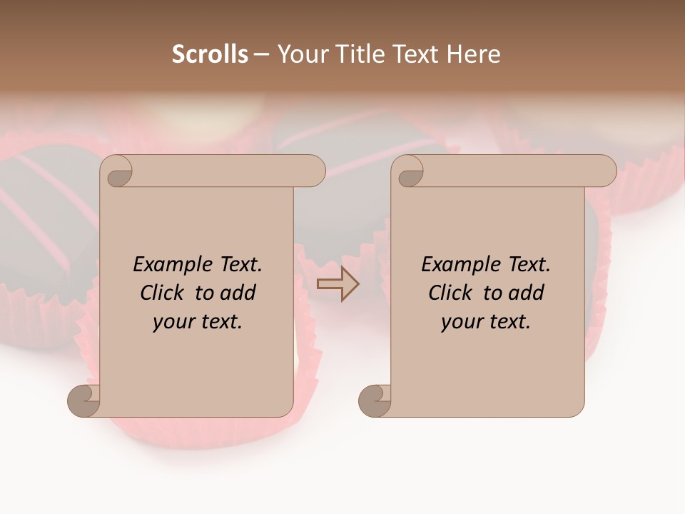 Praline Candy Background PowerPoint Template
