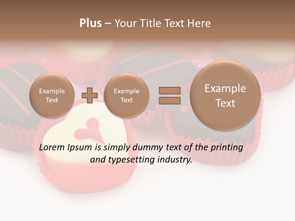 Praline Candy Background PowerPoint Template