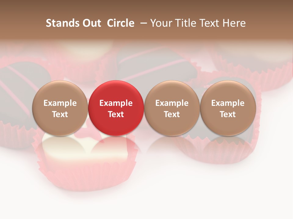 Praline Candy Background PowerPoint Template