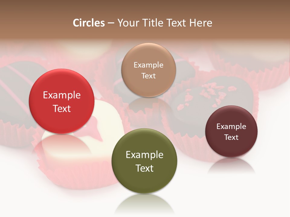 Praline Candy Background PowerPoint Template