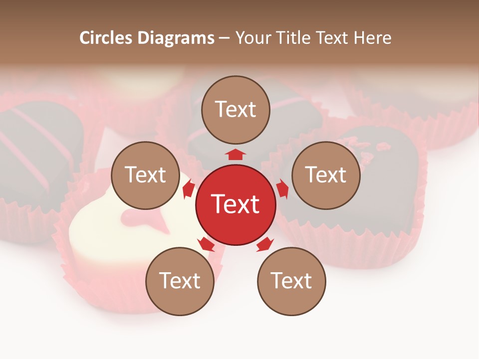 Praline Candy Background PowerPoint Template