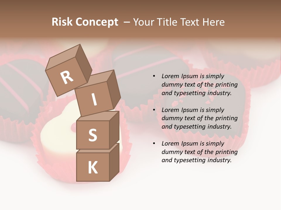 Praline Candy Background PowerPoint Template