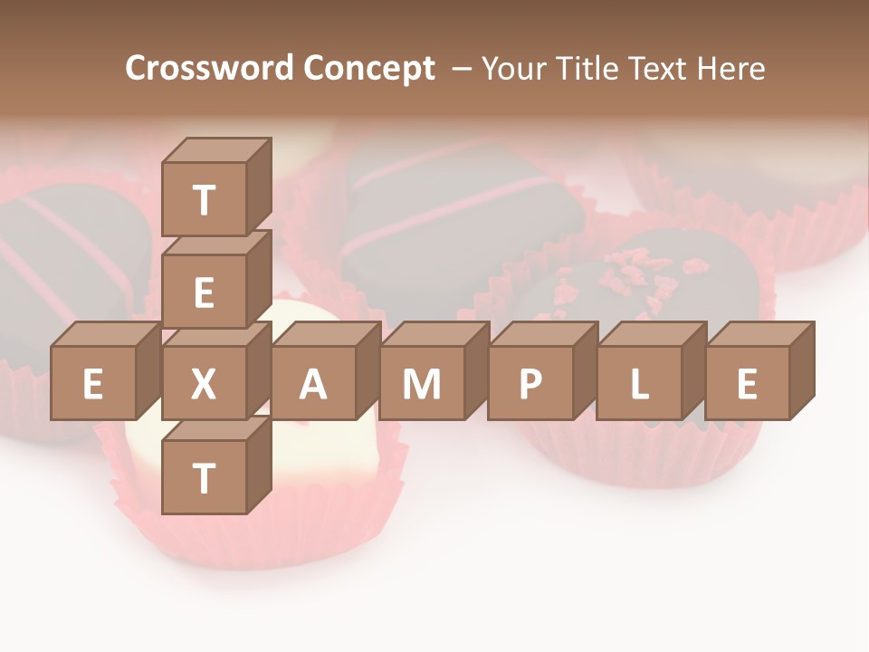 Praline Candy Background PowerPoint Template