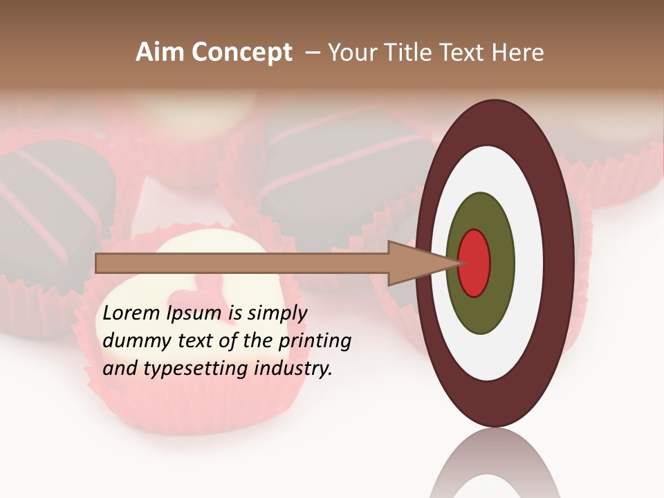 Praline Candy Background PowerPoint Template