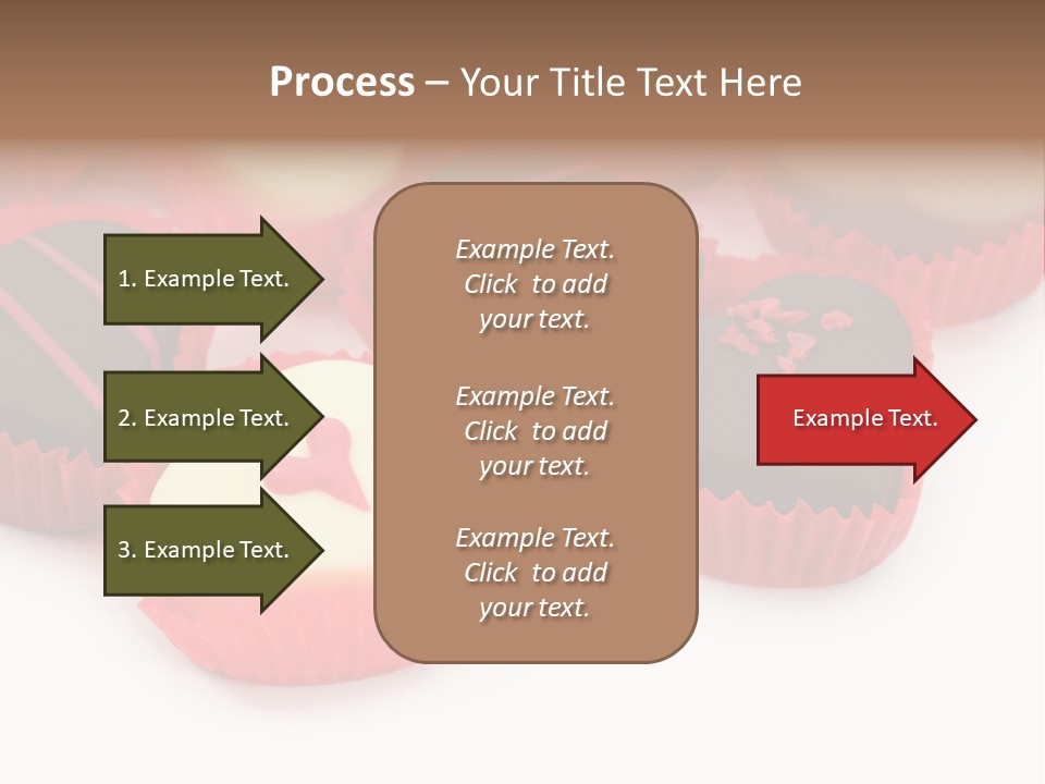 Praline Candy Background PowerPoint Template