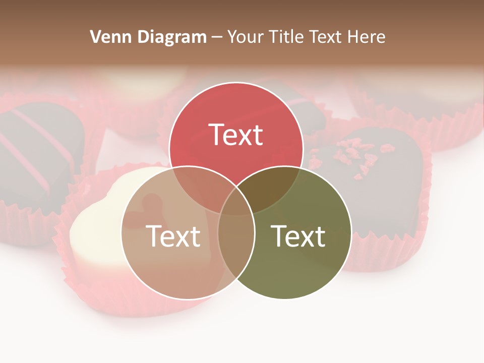 Praline Candy Background PowerPoint Template