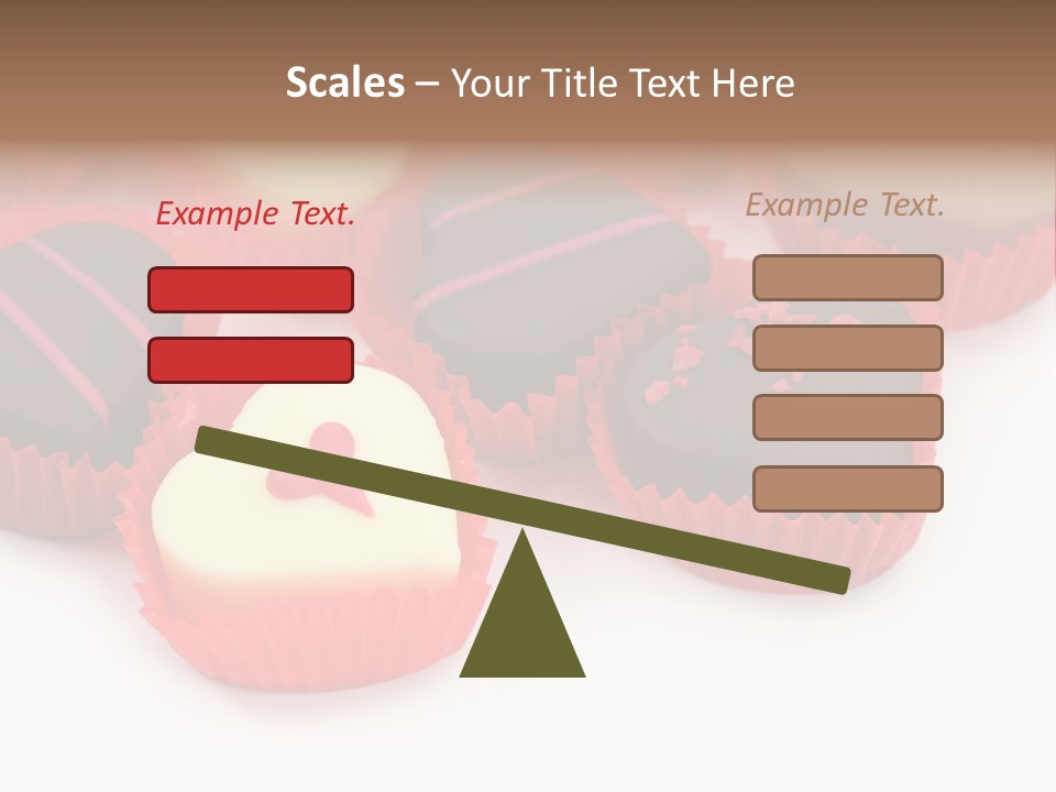 Praline Candy Background PowerPoint Template