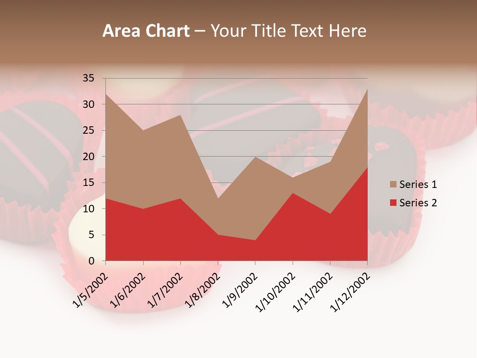 Praline Candy Background PowerPoint Template
