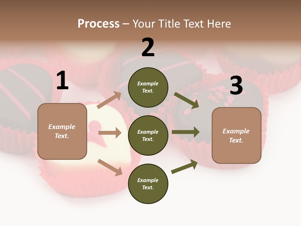 Praline Candy Background PowerPoint Template