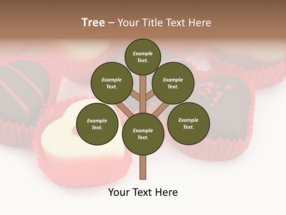 Praline Candy Background PowerPoint Template