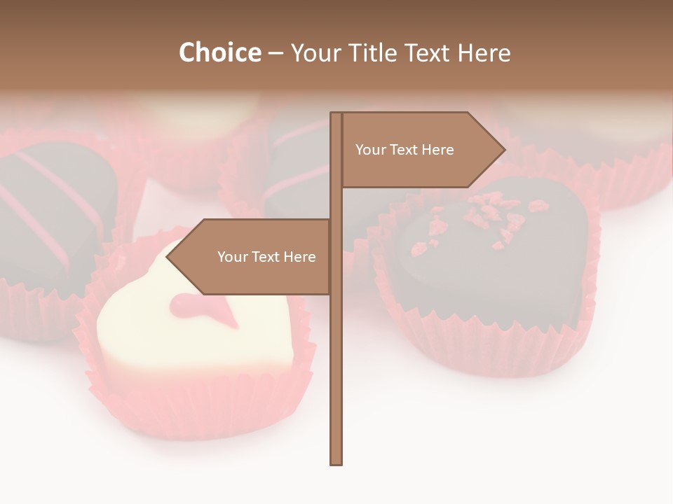 Praline Candy Background PowerPoint Template