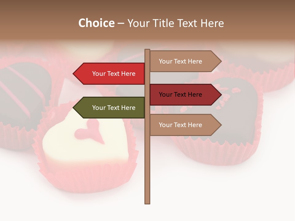 Praline Candy Background PowerPoint Template