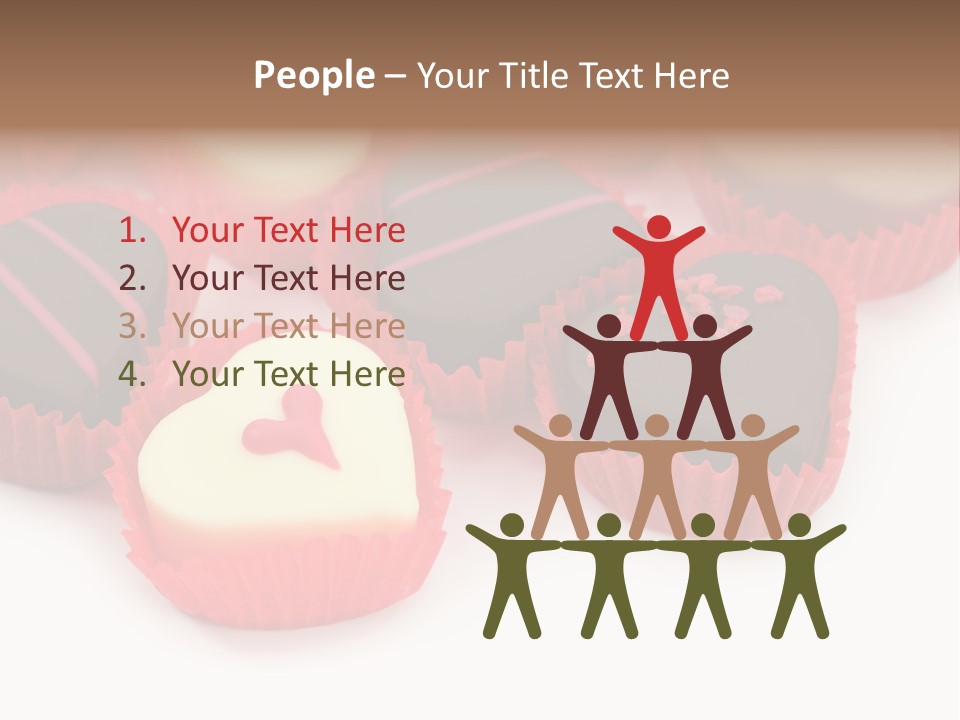 Praline Candy Background PowerPoint Template