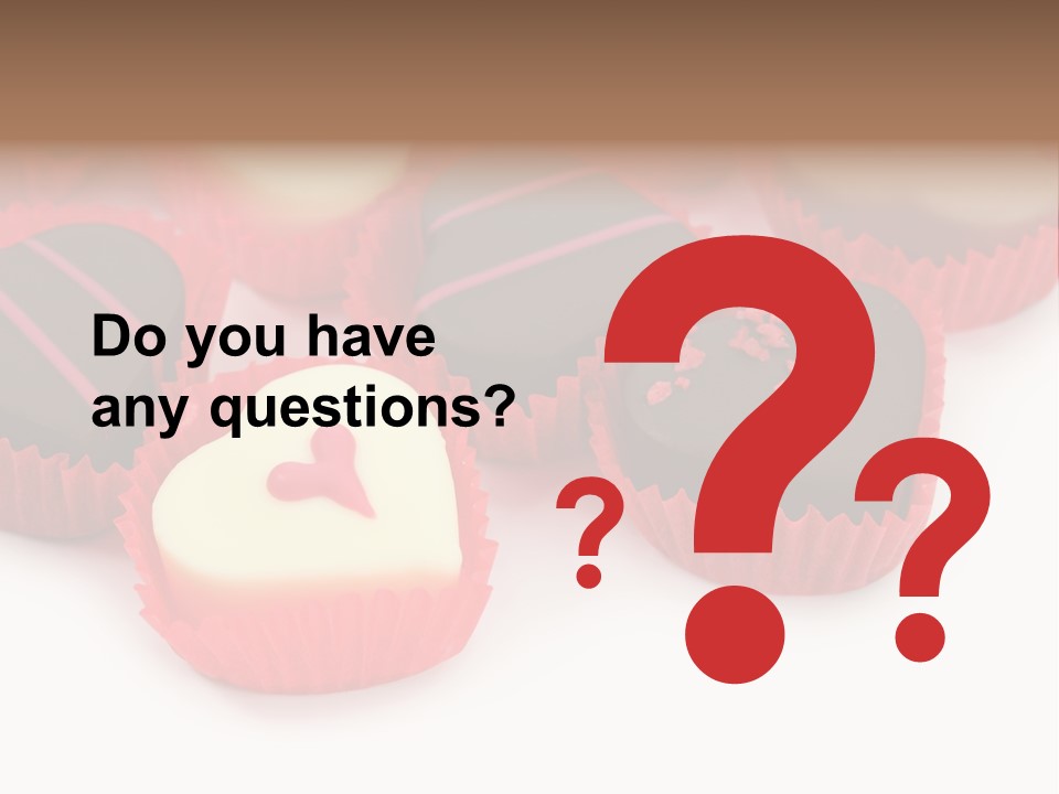 Praline Candy Background PowerPoint Template