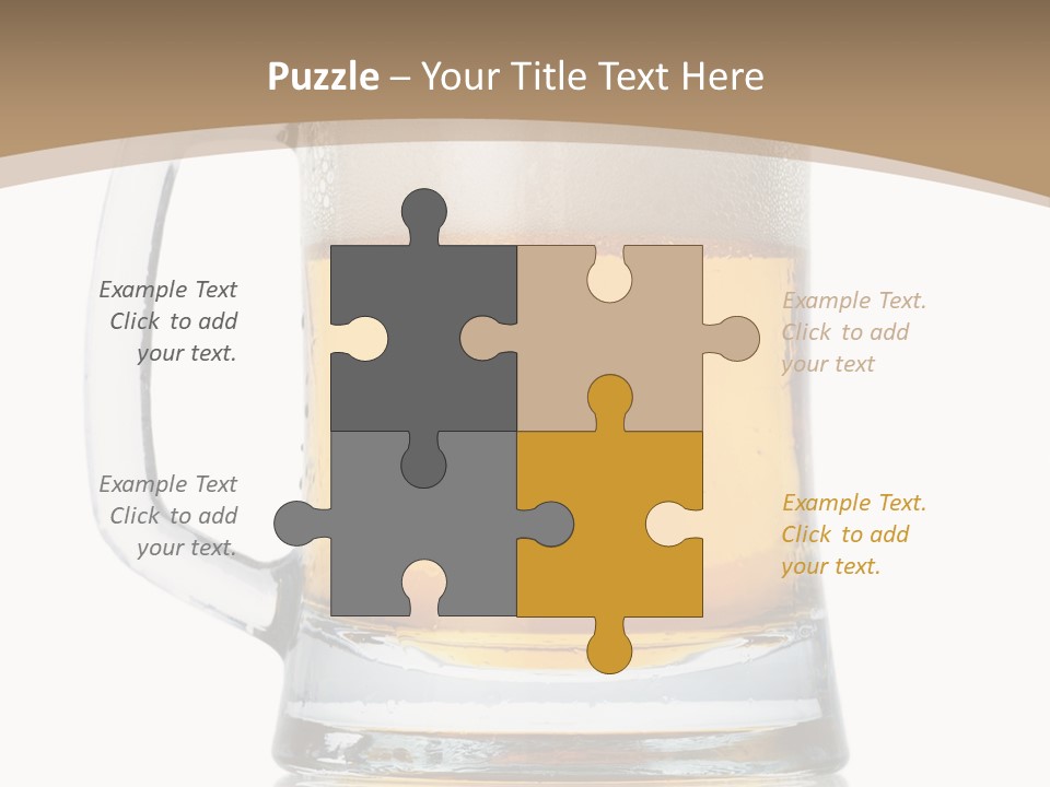 Golden Brewed Tavern PowerPoint Template