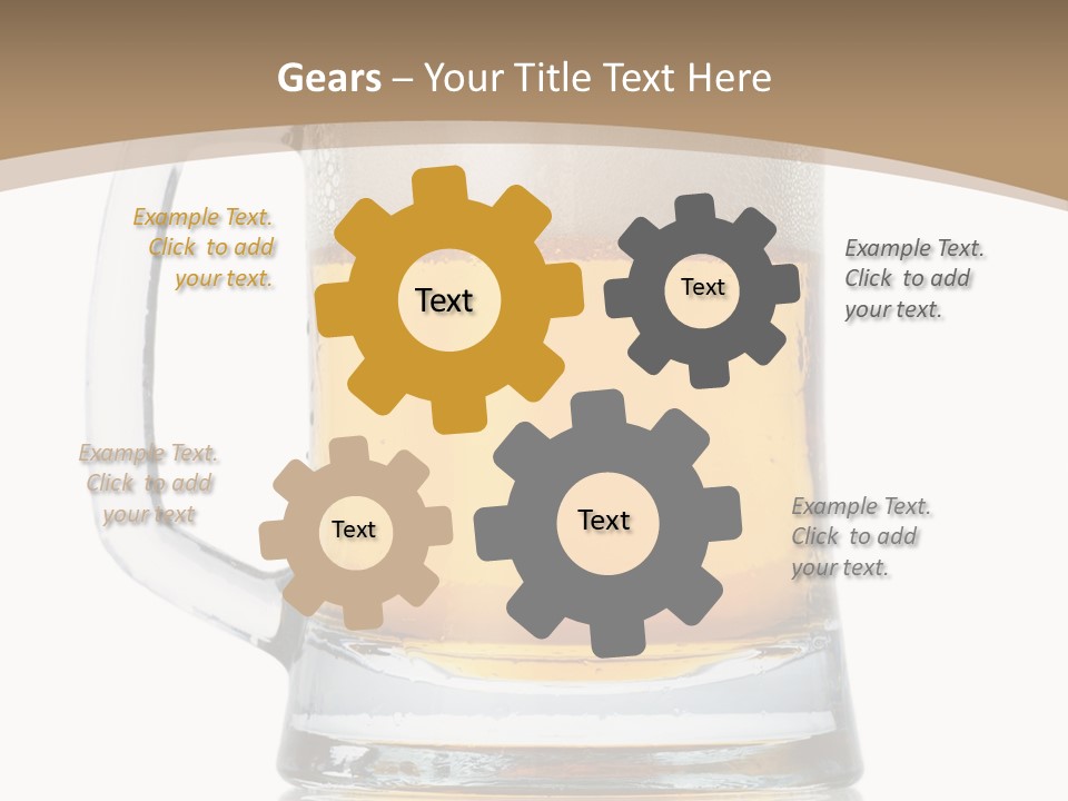 Golden Brewed Tavern PowerPoint Template