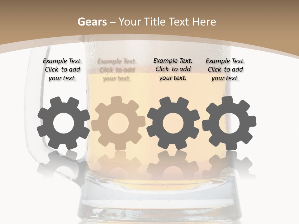 Golden Brewed Tavern PowerPoint Template