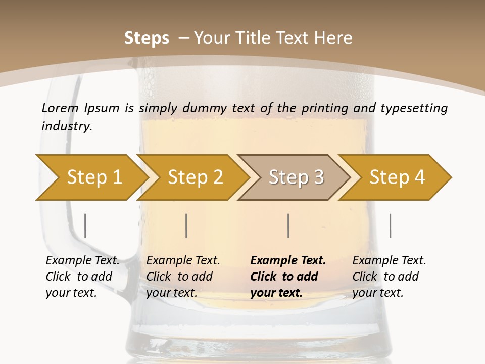 Golden Brewed Tavern PowerPoint Template