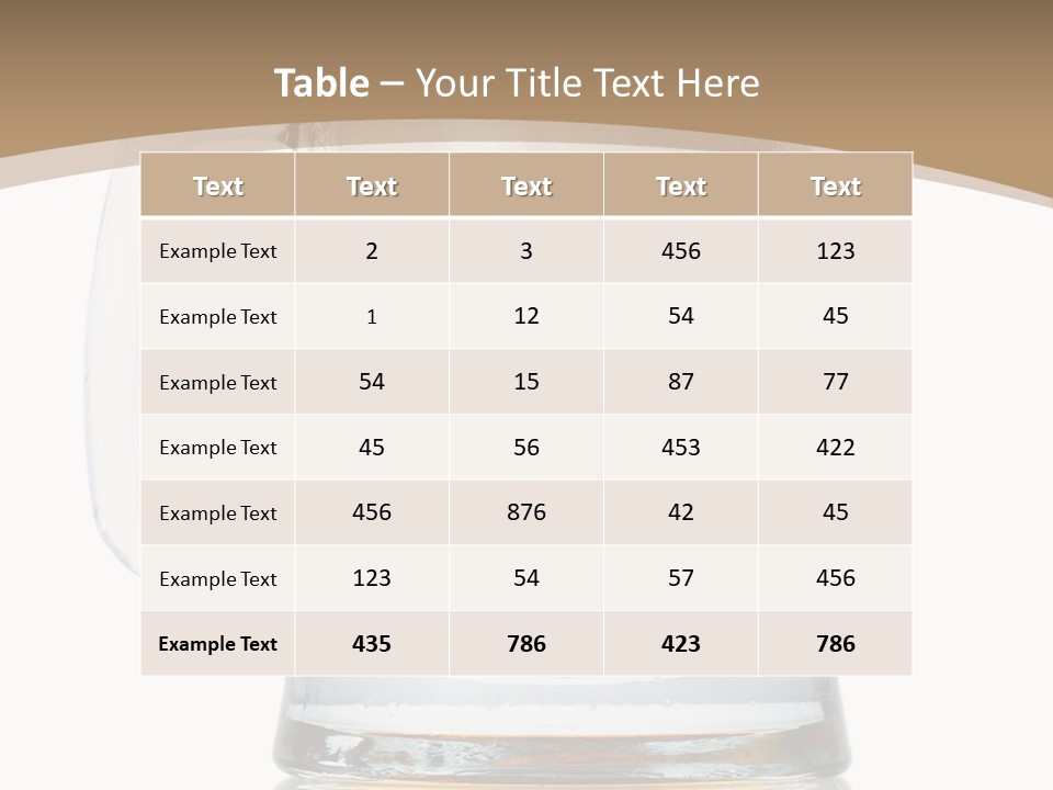 Golden Brewed Tavern PowerPoint Template