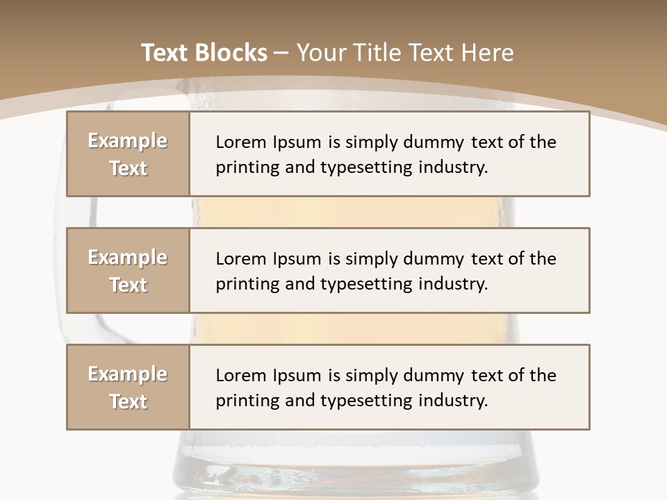 Golden Brewed Tavern PowerPoint Template