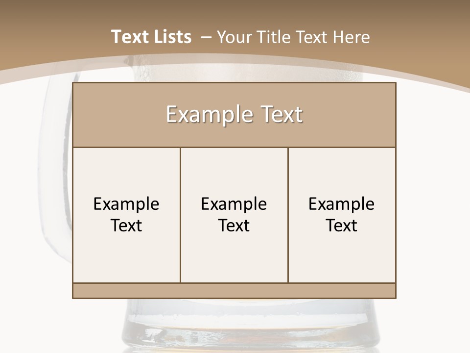 Golden Brewed Tavern PowerPoint Template
