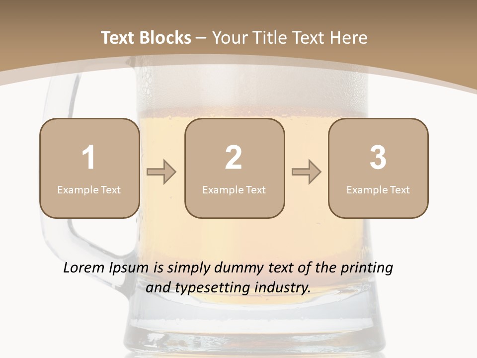Golden Brewed Tavern PowerPoint Template