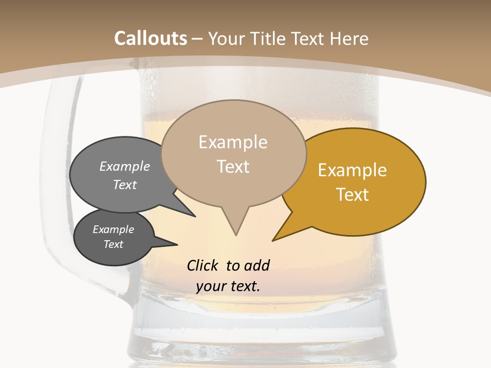 Golden Brewed Tavern PowerPoint Template