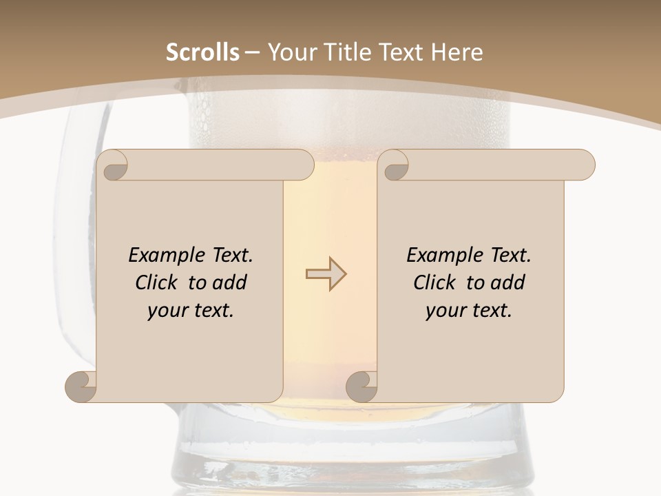 Golden Brewed Tavern PowerPoint Template