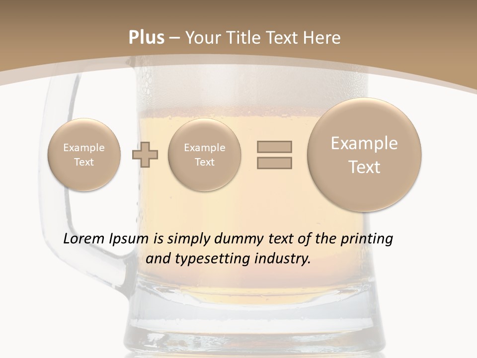 Golden Brewed Tavern PowerPoint Template