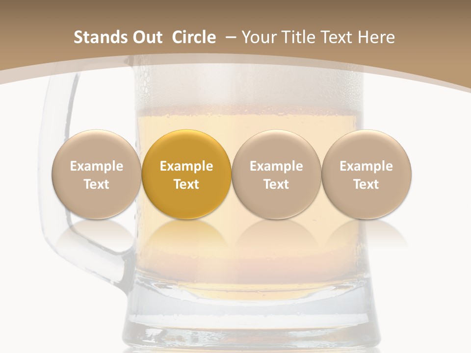Golden Brewed Tavern PowerPoint Template