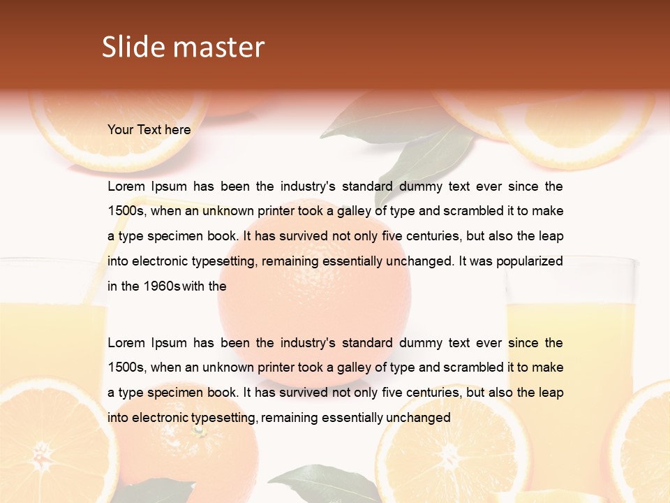 Collection Meals Fresh PowerPoint Template