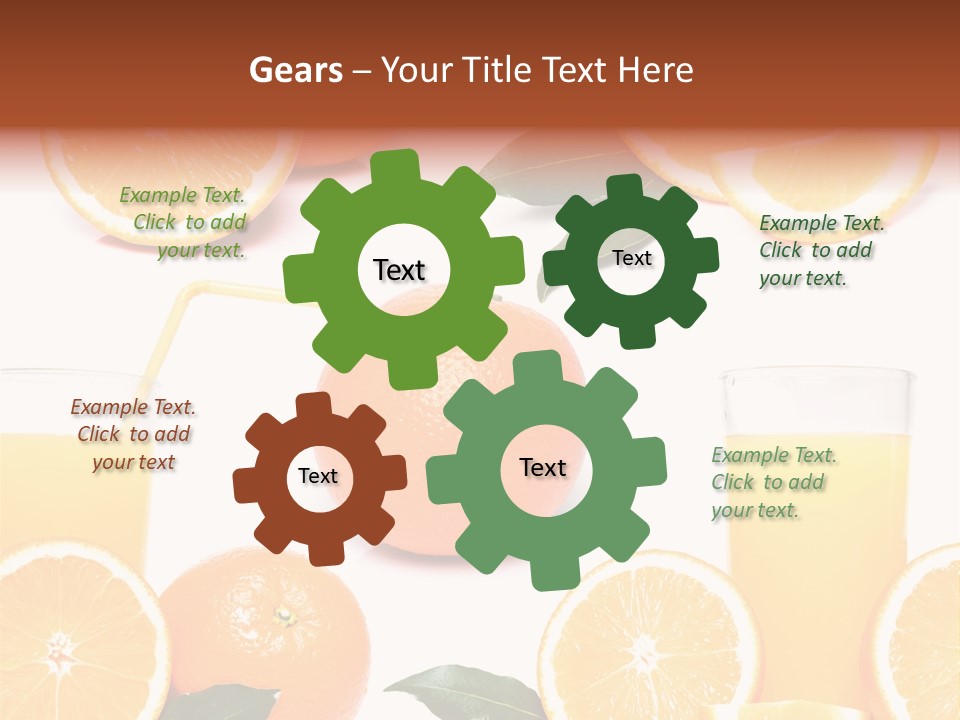 Collection Meals Fresh PowerPoint Template