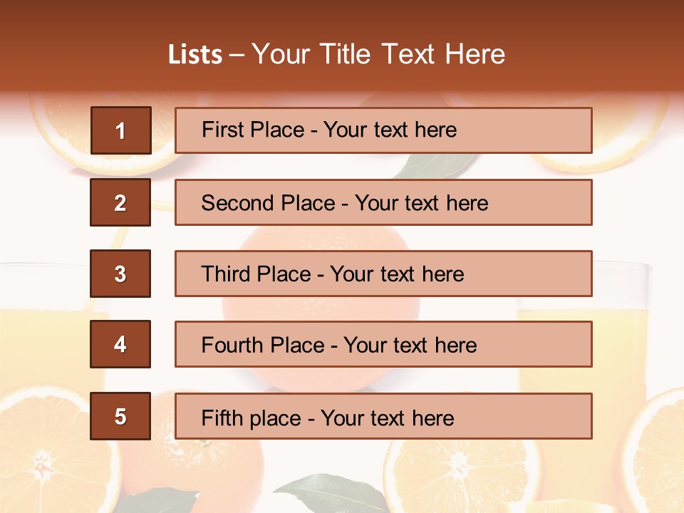 Collection Meals Fresh PowerPoint Template